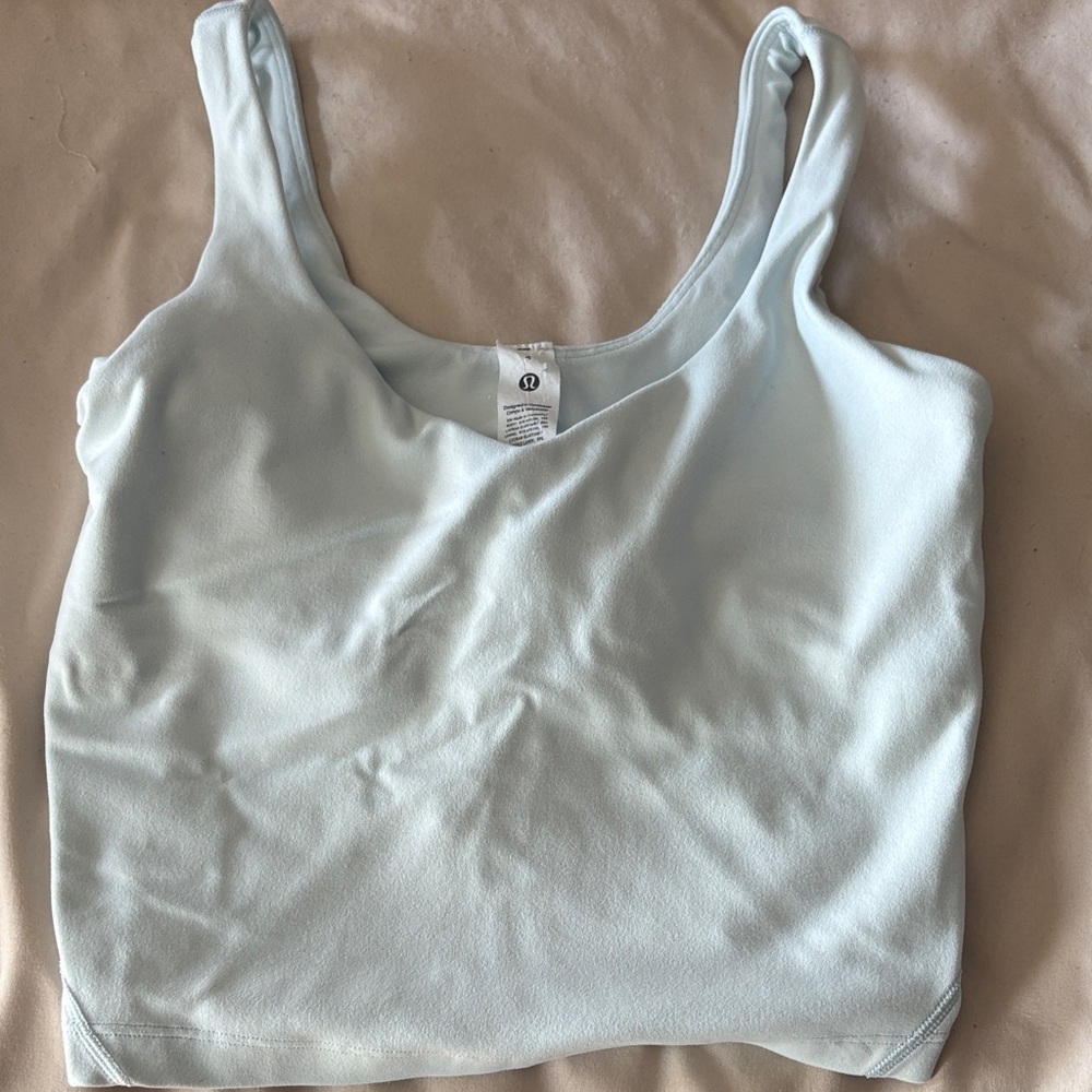 Lululemon Athletica Align blue crop tank